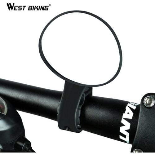 WEST BIKING Bicycle Rearview Mirror Cycling Universal Adjustable Rear View Mirror Handlebar Bike Accessories Bicycle Mirrors