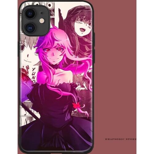 Yuno Gasai Mirai nikki Future Diary anime For iPhone 6 6s 7 8 Plus X XR XS 11 Pro Max soft silicone Phone case cover shell