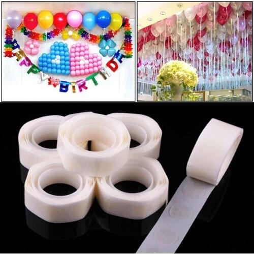 100 Points Balloon Colloidal particles Attach Balloons To Ceiling or Wall Balloon Stickers Birthday Party Wedding Decoration