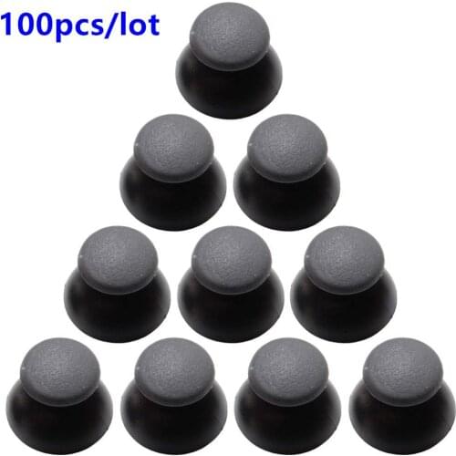 100PCS Gray Replacement 3D Stick Analog Joystick Thumbstick Thumb Grip Cover Caps Shell for Sony PlayStation 3 PS3 Controller