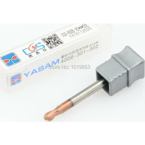 2pcs CGS-600S R2*4*50L HRC68 SOLID tungsten carbide Ball nose end mill For high speed CNC machine