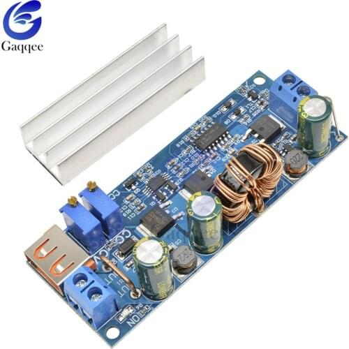 4A 80W Step Up Boost Converter DC DC 2-24V to 3-30V CC CV Power Module Adjustable Regulated Power Supply 3.7V 6V 9V 12V with USB