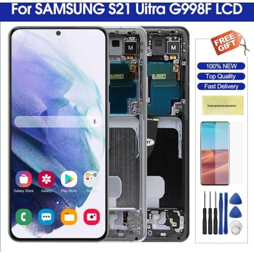 6.8'' Dynamic AMOLED For Samsung Galaxy S21 Ultra 5G Lcd Display Touch Screen Digitizer Assembly For Samsung G998F G998F/DS