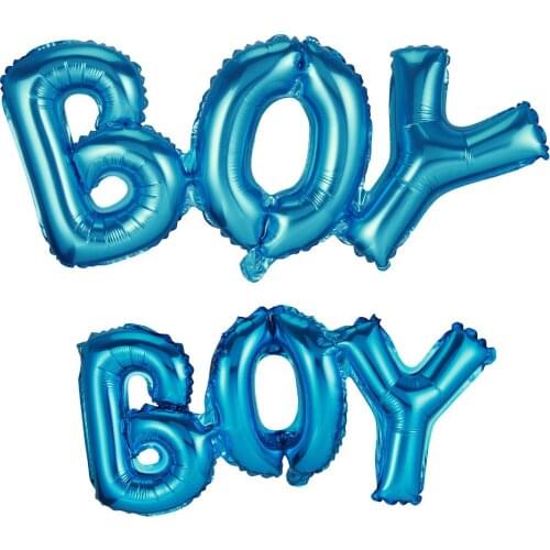 Anmas home Ligatures BOY GIRL Letter Foil Balloon Anniversary Wedding Valentines Party Decoration Balloon