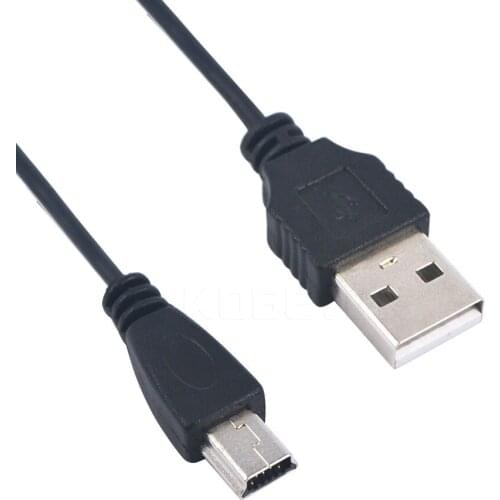 Kebidu 10PCS 50cm USB 2.0 A Male To Mini 5 Pin B Data Charger Charging Cable Cord Adapter 5TLR Mini USB Adapter for MP3 MP4