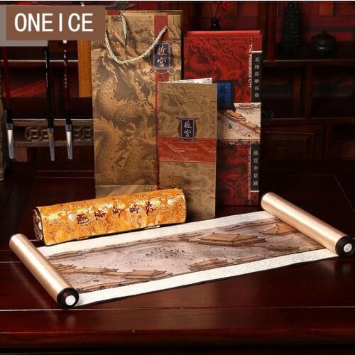 Chinese Gifts Gift For Foreigners The Imperial Palace Silk Scroll Beijing Souvenirs
