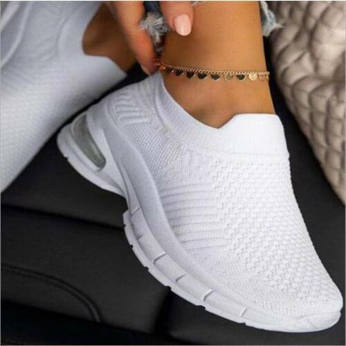 Woman Sneakers Casual Vulcanized Shoes Womens Breathable Flat Female Walking Mesh Anti-slip Sneakers Zapatillas Mujerdt67