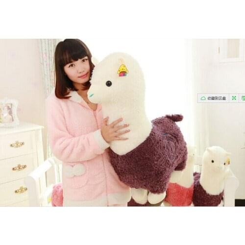 Stuffed toy ,huge 80 cm Alpaca plush toy, throw pillow, birthday gift p2936