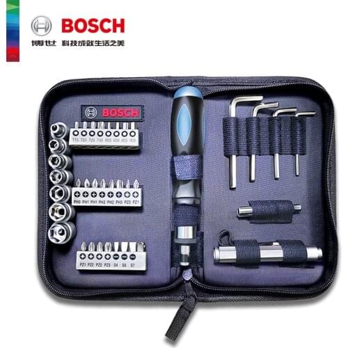 Bosch 38-piece Screwdriver Bit Socket Set Soft Box Portable Power Tool Accessories Hand Tool Set