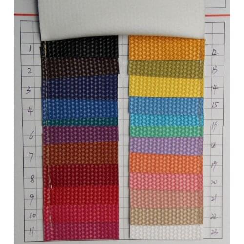 New weave pattern synthetic leather fabric high quality artificial PU leather material