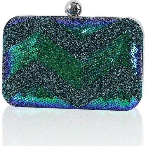 2021 New Women Sequins Evening Clutch Bling Embroidery Clutch Wallets Banquet Bags for Women Diamond Bags Purses