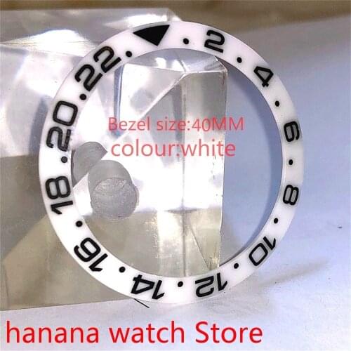 Bliger brand new high-quality hot-selling 40mm pearl rotating blue bezel white suitable for 43mm self-winding mens watch