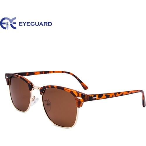 EYEGUARD Polarized Classic Half Frame Sunglasses For Women or Men Retro Sun Glasses