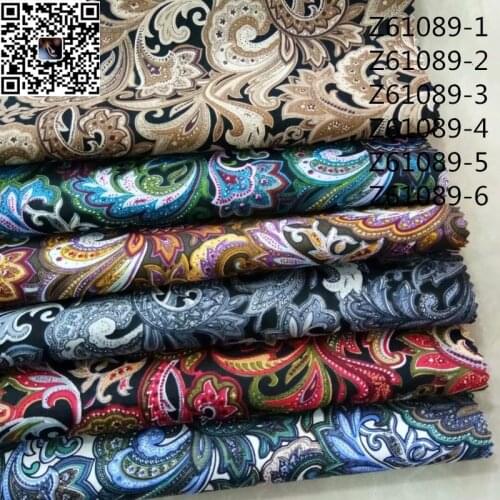 Printed cotton cashew and phoenix flower fabric, ethnic minority style mens shirt printed fabric. diy hand stitched textiles