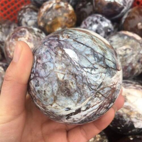 Natural songhe stone ball natural rock crystal spheres balls for decoration