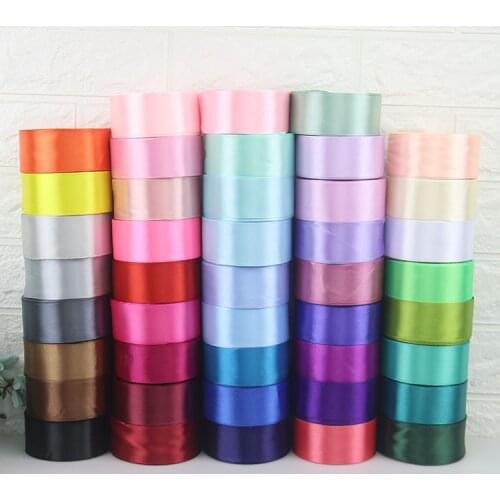 6mm 10mm 15mm 20mm 25mm 38mm 50mm Silk Satin Ribbons Wedding Christmas Birthday Party Gift Wrapping White Blue Purple Ribbons