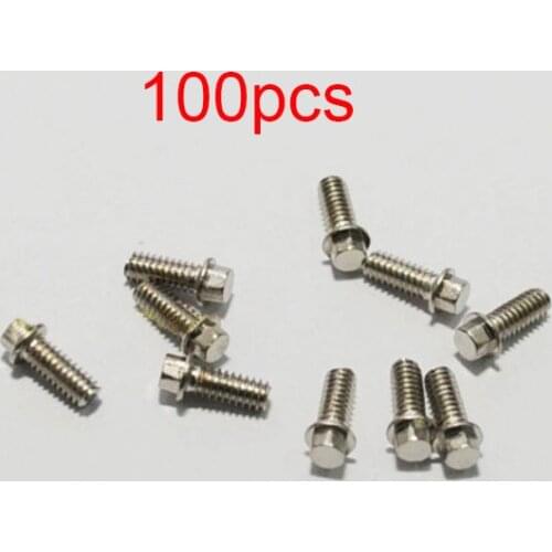 100Pcs M2x6mm M2x8mm RC Car Wheel Hub Stainless Steel Hexagon Screw for RC Tractor/VP/Crawler/Buggy Beadlock Wheels