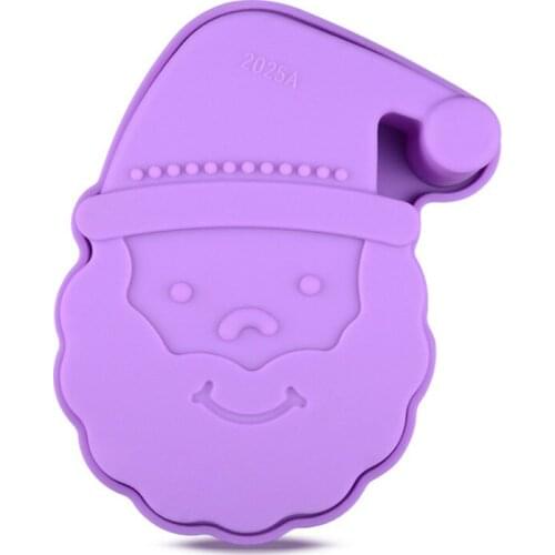 3D Silicone Santa Claus Christmas Cake Mold For Chocolate Fondant Decorating Baking Tool