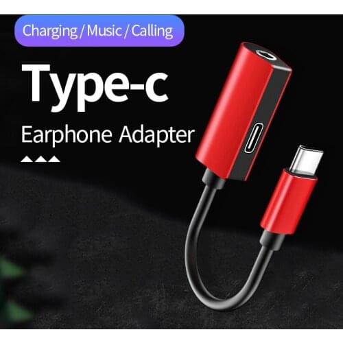 Type C 3.5 Jack Earphone USB C to 3.5mm AUX Adapter Audio Cable Music Type-c Mobile Phone Charge Converter Cables