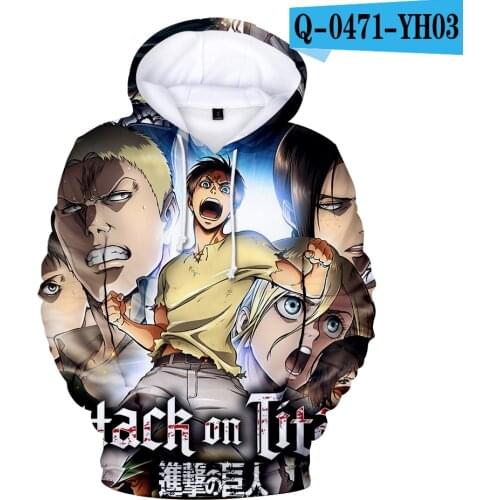 New High Quality Cosplay Attack on Titan Kpop Hoodies Sweatshirt Men/women Hoody Hot Hoodie Pullovers 3D Casual Jacket Full
