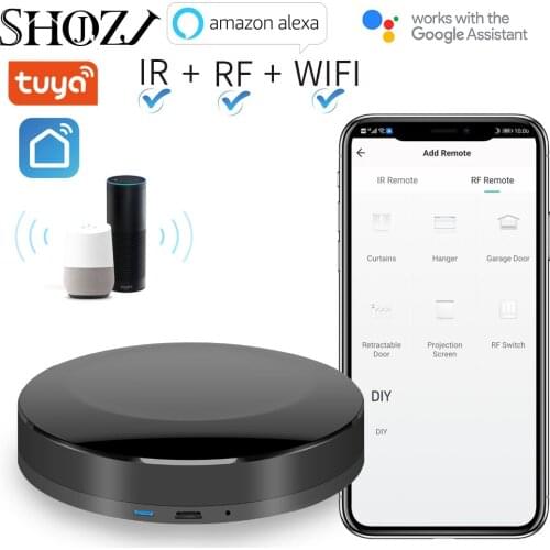 TUYA WiFi RF IR Universal Remote Controller Appliances Appliances Voice Control via Alexa Google Home DOOYA/A-OK SHOJZJ