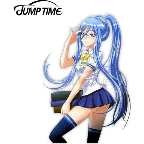 Jump Time 13 x10.5cm For Aoki Haganeno Arpeggio Takao Occlusion Scratch Car Stickers Personality Vinyl Bumper Window Decor Decal