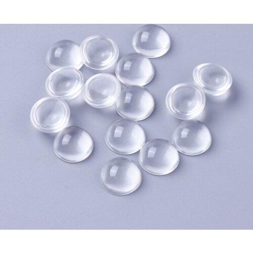 100pcs Resin Cabochons 8/10/12/14/16/18/20/25mm Dome/Half Round Clear For DIY Jewelry Accessories Making Handicrafts Supplies