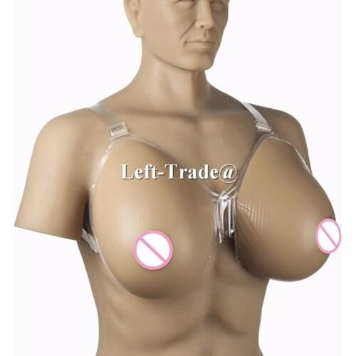 14XL 6000g male to female transgender sexy super huge realistic silicone breast forms brown