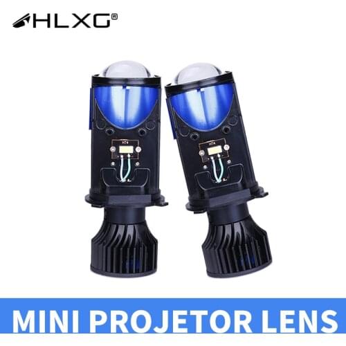 25000LM H4 Lens LED Lamp Bi-LED Mini Projector Lenses Auto Car Headlight Bulbs Fog lights Hi/Lo Beam Left Hand Drive LHD hlxg