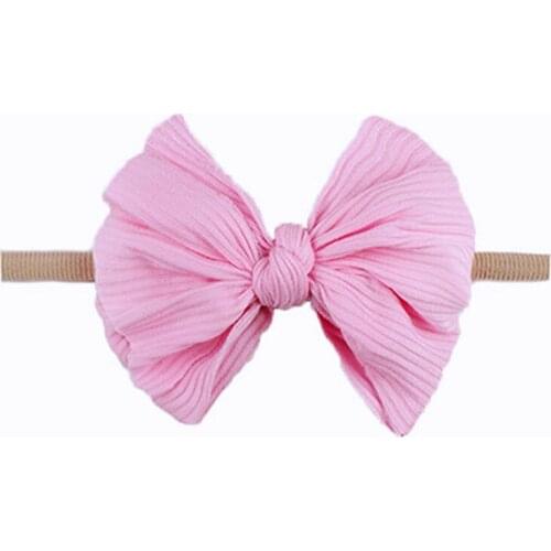 4.5 Hair Bows Elastic Nylon Headband for Girls Bowknot Infant Cute Hair Clip Kids Hair Bands Hair Accessories