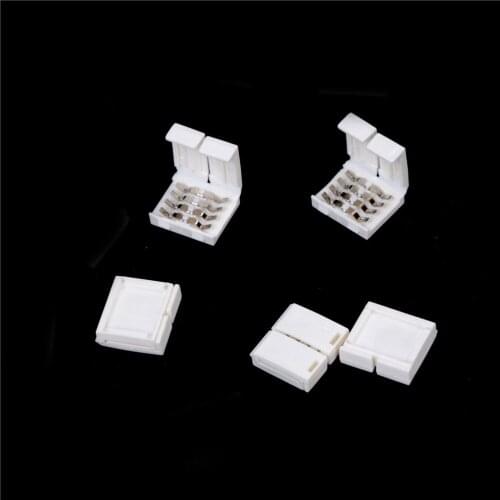 5pcs/lot 4 pin L Shape LED Connector For connecting corner right angle 10mm LED Strip Light RGB Color