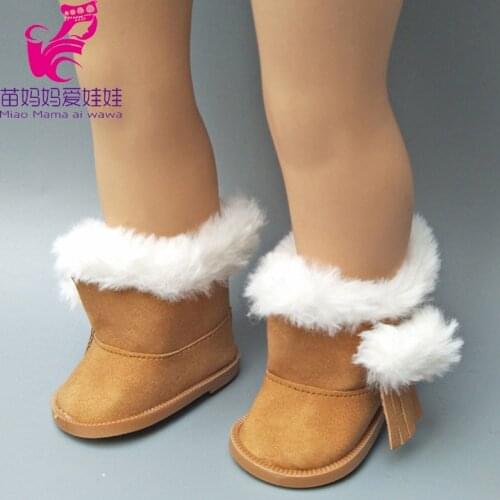 Baby Dolls Accessories snow Boots Winter shoes for 18 inch girls Doll Toys for Girls Christmas Gifts