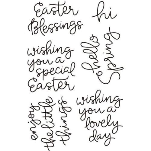 English sentence transparent Clear Stamps seal Scrapbook Paper Craft Clear stamp scrapbooking X0442