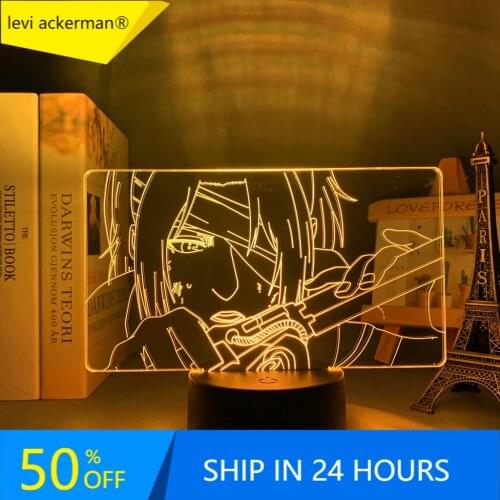Anime 3d Lamp Attack on Titan Hange Zoe Light for Bedroom Decoration Kids Gift Attack on Titan LED Night Light Hange Zoe