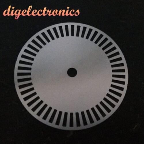 Photoelectric Encoder Meter Wheel 50 Grid Servo Motor Grating Disk Photoelectric Velocity Sensor for Smart Car Model Accessories