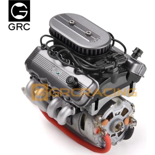 Simulation V8 engine hood fan radiator F76 motor radiator for 1/10 RC car