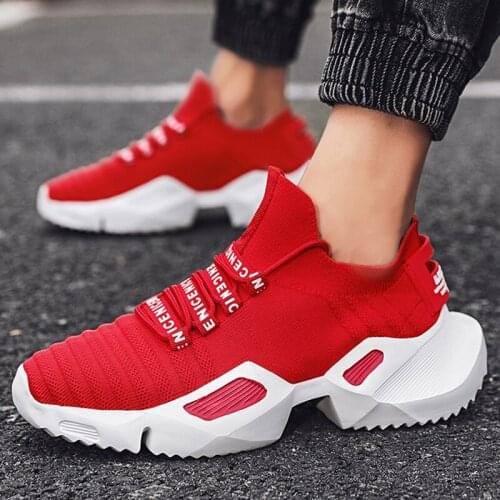 Mens fashion sneakers Lightweight and breathable casual shoes Platform comfortable running shoes Outdoor fitness sports shoes