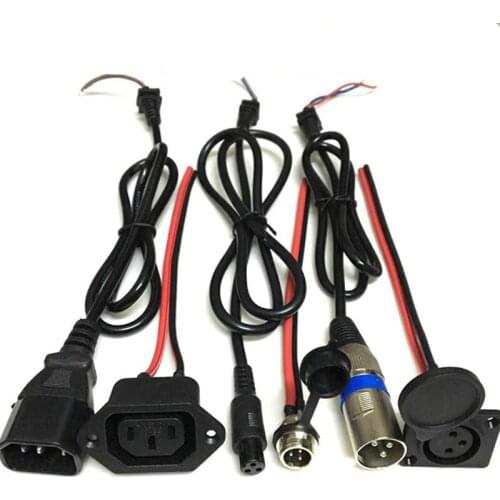 Lithium Li-ion Battery eBike e-bike Balance Car Charging Plug Socket Charger Interface Cable Wire Connector GX12 T type Canon