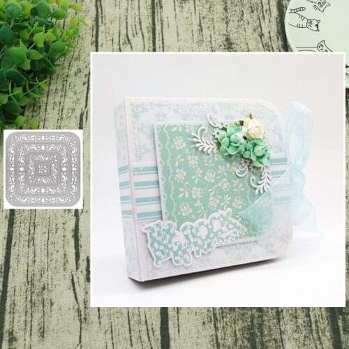 Metal Cutting Dies Album cover for Scrapbooking Steel Craft Die Cut Embossing Paper Card Album Stencil