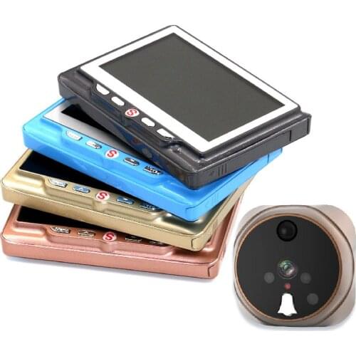 Multi-Color Optional 4.3 Inch 120 Degree Wide Angle Video Doorbell Motion Detection