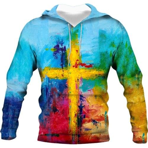 2021 autumn and winter new mens hooded sweater 3D printing pullover sportswear long-sleeved sweater casual hoodie