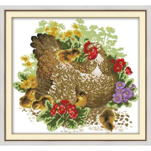 Joy Sunday Cross Stitch Kit Embroidery Needlework Sets DMC 11&14CT Ecological Cotton Cross Stitch Kits Embroidery Needlework Set