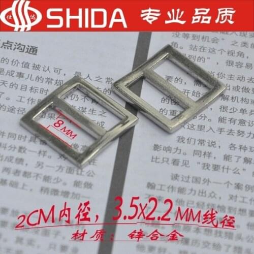 Wholesale 20pcs/lot 3/4" Adjust Buckle DIY B Type Silver Zinc Alloy Tri Bar Slider for Pet Collar Bag Handbag Horse Rug Harness