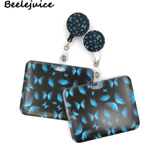 Art Butterfly Monarch Lanyard Keys Phone Holder Funny Neck Strap With Keyring ID Card DIY Animal webbings ribbons Hang Rope Gift