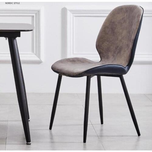 Modern Minimalist Backrest Light Luxury Dining Chair Italian Makeup Chair Manicure Stool Dining Chair Dining Table