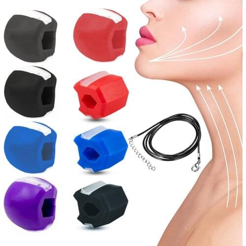 Jaw Facial Exerciser Jawline Shaper for Women Men Jaws Exercise Ball Double Chin Reducer Facial Muscle Training Ball