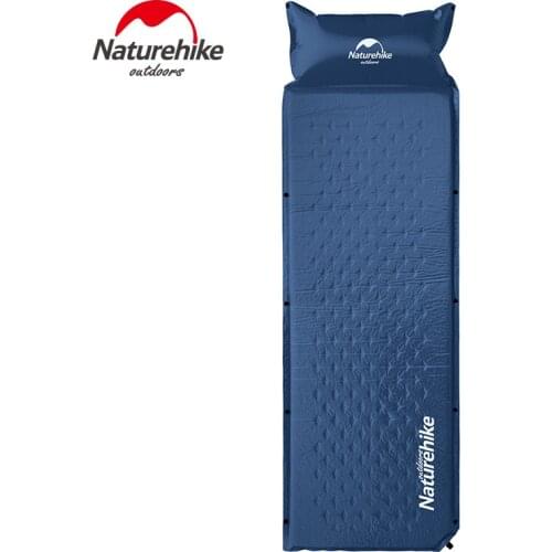 Naturehike single person camping mat outdoor self-inflating sleeping pad moisture-proof tent mattress splicing air cushion bed