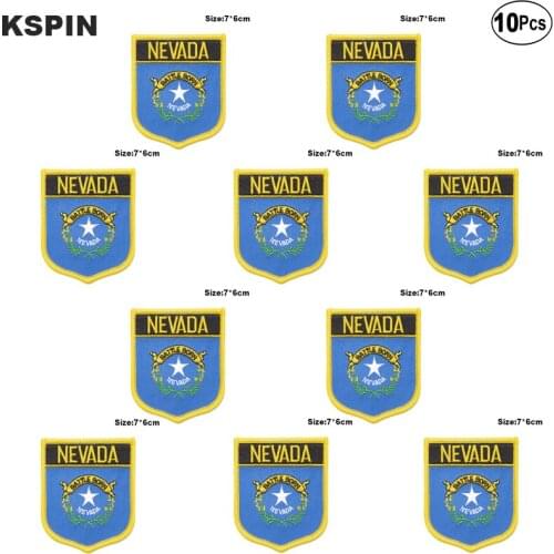 U.S.A Nevada Flag Embroidery Patches Iron on Saw on Transfer patches Sewing Applications for Clothes in Home&Garden