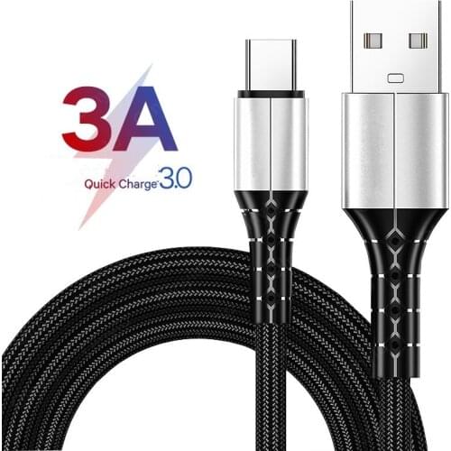 USB Type C Cable Max 1.5m Fast Charging Charger Cables For Huawei Mate 20 Xiaomi Samsung Galaxy S9 USB-C Mobile Phone Accessory