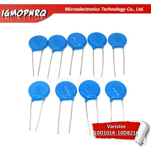 50PCS Varistor 14D151K 14D201K 14D220K 14D221K 14D270K 14D431K 14D470K 14D471K 14D561K 14D621K 14D680K 14D821K piezoresistor
